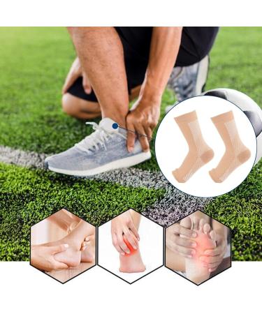 Kasmole Ankle Compression Cuff - Open Compression Stockings & Foot Sleeves for Swelling Relief | Available in Random Colors - Size L - Buy Online on GoSupps.com