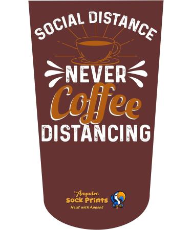 Heal with Appeal Amputee Stump Sock - Social Distance Never Coffee Distance V2 - 3Ply - Buy Online on GoSupps.com