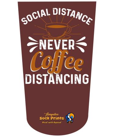 Heal with Appeal Amputee stump sock Social distance never coffee distance V2 3Ply stump sock