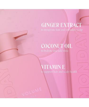MONDAY HAIRCARE Volume Conditioner - 30oz | For Thin, Fine, and Oily Hair | Coconut Oil, Ginger Extract, Vitamin E | Amazon Exclusive | 100% Recyclable Bottles - Buy Online on GoSupps.com
