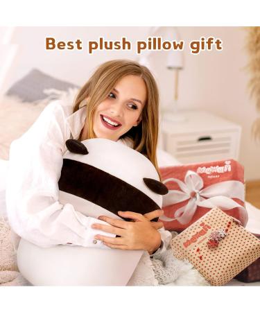 Mewaii 16'' Soft Panda Plush Pillow - Fluffy Stuffed Animal Toy for Adults & Kids | White Panda 16in/40cm - Buy Online on GoSupps.com