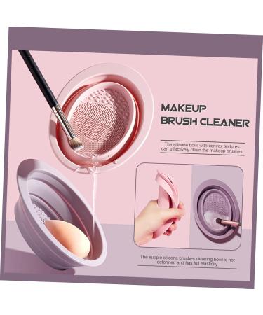 minkissy 2 Sets Makeup Brush Cleaning Hanging Drying Hanger Folding Drying Rack Make up Brush Cleaner Silicone Makeup Mat Laundry Drying Rack Collapsible Powder Puff Wash Bowl Fabric - Buy Online on GoSupps.com