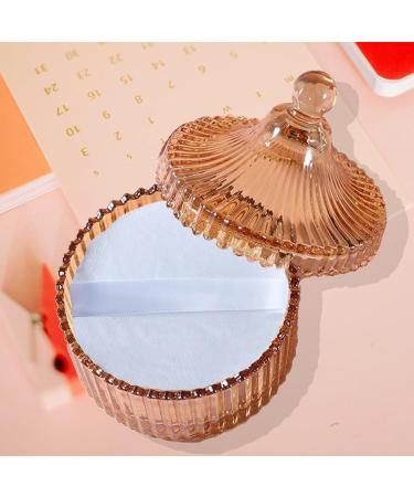 Large Body Powder Puff and Powder Container Crystal Case for Dust Puff Powder applicator with Box for Face and Body (retro) - Buy Online on GoSupps.com