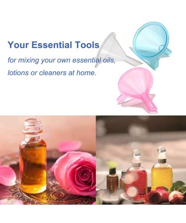 Refillable Cosmetic Containers Funnels - Ideal for Filling Bottles of Lotion, Water, Essential Oils, and More - Pink, Clear, Blue Multi-Colored Options - Buy Online on GoSupps.com