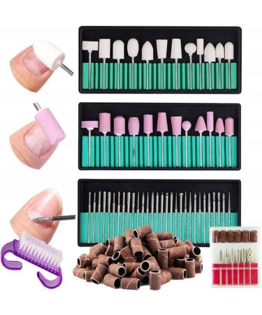 PROFICO Cutter Set for Nail Cutters 117 Pieces Diamond Stone Felt Cutter with Sanding Caps and Brush Set for Nail Styling Manicure Pedicure Nail Care Acrylic Nails Hybrid Nails Gel Nails - Buy Online on GoSupps.com
