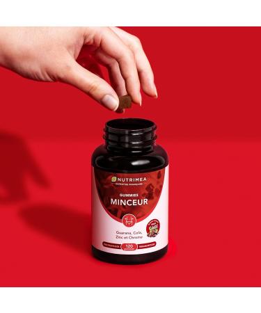 WEIGHT LOSS GUMMIES - Chromium Cola Guarana & Zinc - Slimming Alternative to Morosil - Blood Glucose Control - Coffee Hazelnut & Vanilla Flavor - 120 Vegan Gummies - Nutrimea - Made in France - Buy Online on GoSupps.com