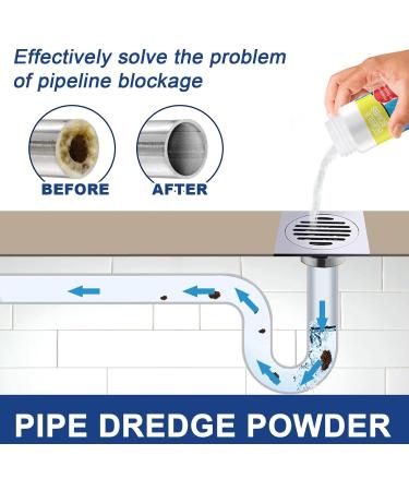 Pipe Dredging Powder - Safe Powerful Kitchen Pipe Powder - Pipe Drain Powder Channel Stains Deodorization for Sewage Immersion Pipe Nicything 100g - Buy Online on GoSupps.com