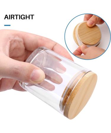 15-Pack 6oz Clear Glass Candle Jars with Bamboo Lids and Labels - Dishwasher Safe | Empty Candle Making Containers - Buy Online on GoSupps.com