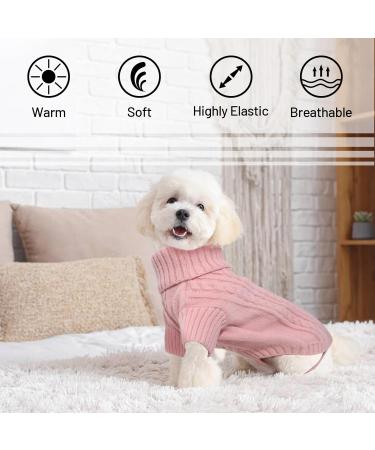 XXL Pink Dog Sweater | Winter Warmth & Christmas Style for French Bulldogs | Big Dog Fleece Clothing - Buy Online on GoSupps.com