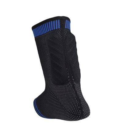 Achilles Sleeve with dual gel compression strips Large Black/Blue