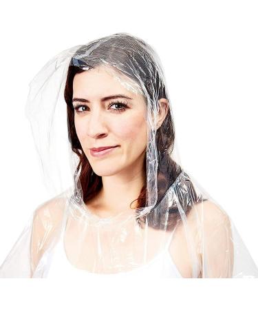 Juvale 20-Pack Disposable Rain Ponchos for Adults - Individually Wrapped Clear Ponchos for Men, Women, and Family - Perfect for Travel and Emergencies - Buy Online on GoSupps.com