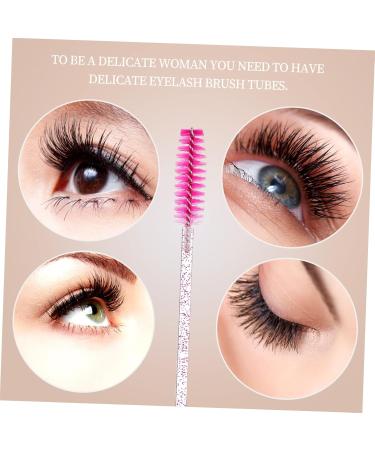 Mipcase 4pcs Tube Mascara Brush Makeup Mascara Diy Lash Wand Tubes Portable Eyelash Tube Self Made Diamond 11.2x1.1cm Rosy - Buy Online on GoSupps.com