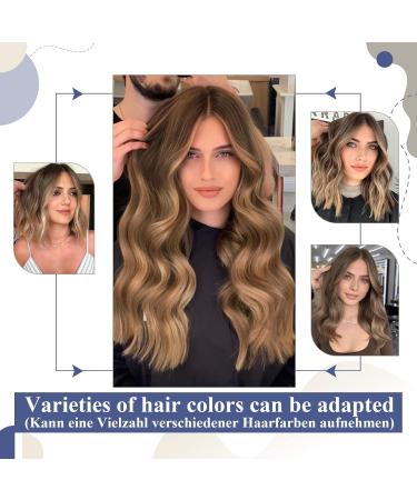 Shop Laavoo 30g Tape In Hair Extensions | Real Remy Balayage Ombre #8/16/8 - Light Brown to Golden Blonde - 30cm 20pcs - Buy Online on GoSupps.com