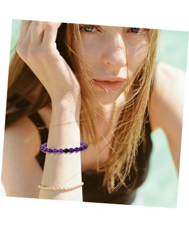 CHILDWEET 2pcs Stone Bracelet Bead Bracelet Beaded Bracelet Braided Couples Bracelets Couples Bracelet Feng Lucky Bracelet Festival Supply Man Holiday Items Natural Frosted Stone - Buy Online on GoSupps.com