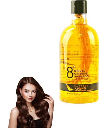 8 Minute Ginseng Shampoo, Nourishing Shampoo with Ginseng Root Extract, Korean Golden Ginseng Hair Lotion, Anti Hair Loss Shampoo for Stronger, Smoother and Softer Hair.