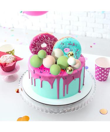 Astaron 32-piece Cake Topper Set - Mini Balloons for Weddings Baby Showers & Birthdays - Pink & Green Tortendeko Balls - Buy Online on GoSupps.com