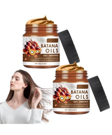 Luthasolic Batana Hair Balm for hair growth natural pure batana oil for soft shiny and voluminous hair organic care against hair loss and for scalp health 2 pieces