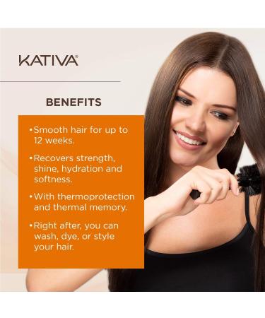 Buy Kativa Brazilian Keratin Straightening Treatment with Hyaluronic Acid | Premium At-Home Hair Care - Buy Online on GoSupps.com