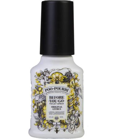 Poo-Pourri Original Scent Toilet Spray Bottle 2 Fl Oz (Pack of 2) - Citrus Freshness for Before-You-Go Elimination - Buy Online on GoSupps.com