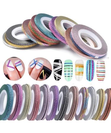 3 Rolls(One roll per size) Monochrome Scrub Nail Art Striping Tape Lines Width 1/2/3mm-Striping Tape for Nail Art-Nail Striping Tape Foil-Nail Striping Tape Thick-Nail Striping Tape with Dispenser-Self-Adhesive DIY Nail Art Tape 14 - Buy Online on GoSupps.com