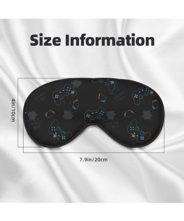 Buy Game Time Print Sleep Eye Mask - Soft Eye Cover & Blindfold for Travel & Night Sleeping | International Shipping Available - Buy Online on GoSupps.com