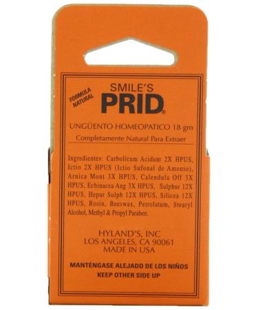 Smile's PRID Drawing Salve - Natural Homeopathic Relief for Topical Pain and Irritation - 18g - Buy Online on GoSupps.com