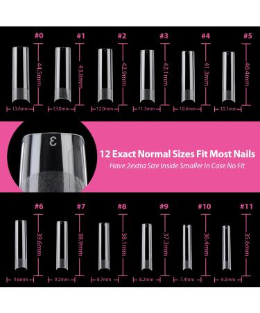 UNA GELLA XXL Soft Gel Tapered Square Nail Tips - 120PCS, Extra Long & Full Cover for Perfect Fit - Ideal for Nail Extension at Home or Salon - Buy Online on GoSupps.com