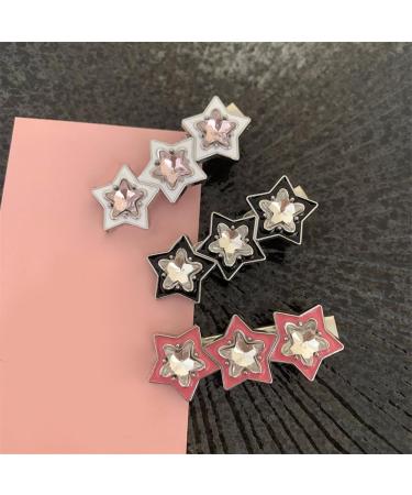 Cute Star Barrettes Clip Hairpin Y2K Girls Ornaments Headdress Hair Accessories Harajuku Barrettes Clip Bangs Hairpin Star Hair Clip Silver Hair Clip - Buy Online on GoSupps.com