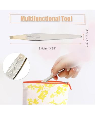 VOCOSTE Eyebrow Tweezers Stainless Steel Tweezers for Men Silver Tone - Buy Online on GoSupps.com