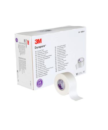5775BX - Medical Tape 3M Durapore Silk-Like Cloth 1 Inch X 10 Yard White NonSterile