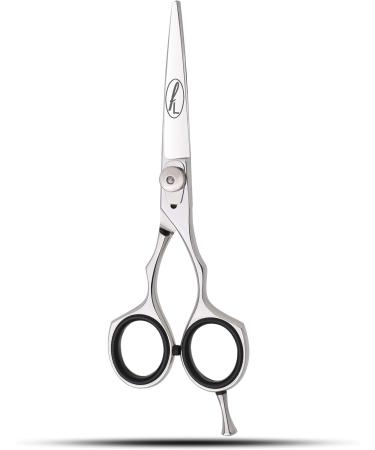 Professional Hairdressing Scissors 5.5 - Razor Edge Steel Salon Hair Scissors with Dial Spring Screw Hook & Rubber Finger Pads - Anti-Rust Barber Scissors for Hair Cutting - Buy Online on GoSupps.com