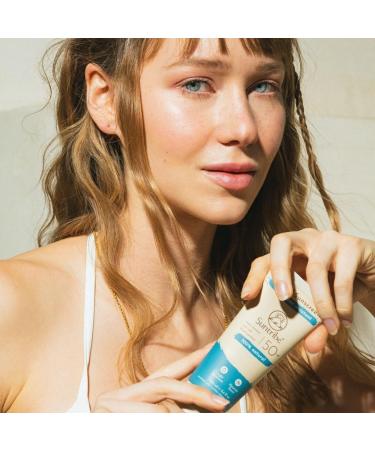 Suntribe Natural Mineral Sport Sunscreen SPF 50 - 100 ml Organic - 100% Natural & Reef Safe Non-Nano Mineral UV Filters Highly Water & Sweat Resistant - Brilliant White - Buy Online on GoSupps.com