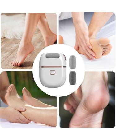 Electronic Foot File Pedicure Tool Portable Electronic Foot File Pedicure - Portable Electronic Pedicure Foot Care for Dead Skin and Pedicure at Home White - Buy Online on GoSupps.com