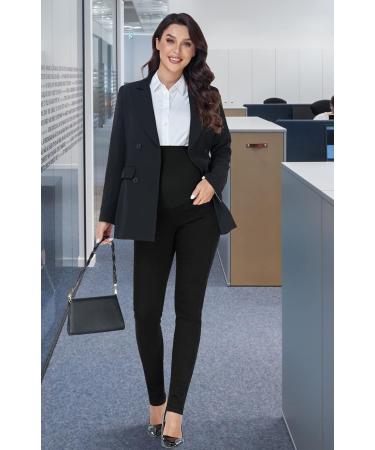 PACBREEZE Women's Maternity Jeans Over The Belly Slim Stretch High Waist Denim Pants - Black XXL - Buy Online on GoSupps.com