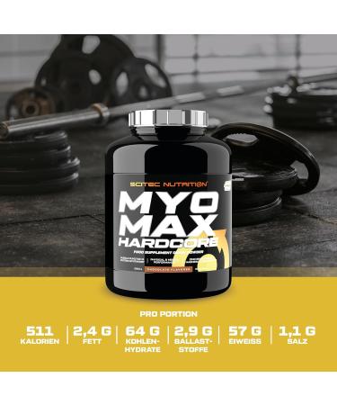 Scitec Nutrition Myomax Hardcore 2.8kg - Ultimate Mass Gainer with Protein Matrix Amino Acids Carbs Plant Extracts Vitamins & Minerals - Chocolate Flavor International Shipping - Buy Online on GoSupps.com