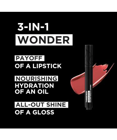 Shop Deck of Scarlet Threeway Solid Lip Oil | Vegan Hydrating Formula with Hyaluronic Acid | Glossy Finish - Goldcrown - Buy Online on GoSupps.com