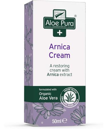 Aloe Pura Arnica Cream with Organic Aloe Vera Natural Vegan Cruelty Free Paraben & SLS Free Restoring 50 ml - Buy Online on GoSupps.com