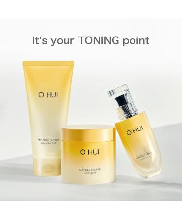 OHUI Miracle Toning Dual Sided Toner Pads | Exfoliating & Soothing | Glowing Skin with Hyaluronic Acid Vitamin C & Niacinamide | K-Beauty International Shipping - Buy Online on GoSupps.com