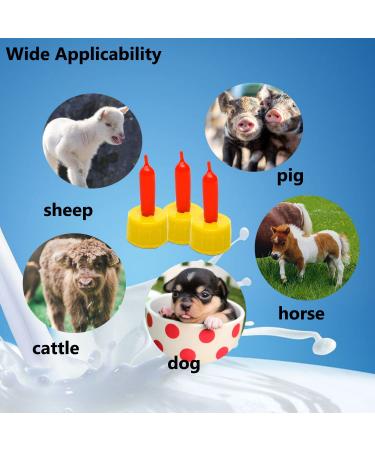 Xary 35 PCS Soft Silicone Goat Nipples for Feeding - Farm Supplies for Sheep, Goat, Lamb, and Puppy Nursing - Buy Online on GoSupps.com