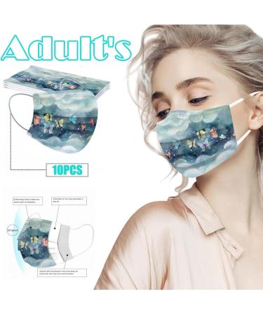 3 Ply Disposable_Face_Mask with Halloween Cute Pattern Design Comfortable Covers Suitable For Adults Outdoor Use Protection - Buy Online on GoSupps.com