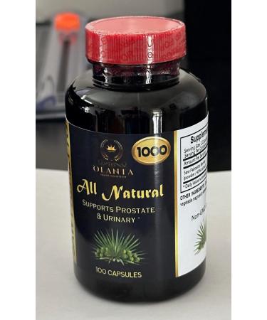 OLANTA TRADE SOLUTION Saw Palmetto 1000mg - Support Men's Urinary Health - Supports Bladder Comfort & Support Contributes to Male Wellness & Vitality Support - 1 Bottle 100 Capsules - Buy Online on GoSupps.com