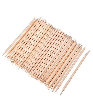 PROFICO 15 pieces wooden sticks | Orange wooden sticks | Cuticle pusher for manicure pedicure | Manicure sticks cuticle care - Buy Online on GoSupps.com