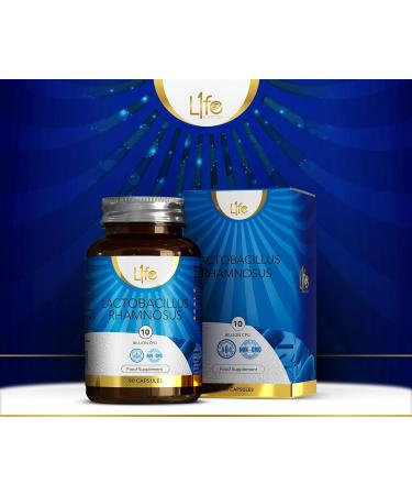 High-Dose Ln Lactobacillus Rhamnosus Probiotics Capsules | 90 Count | 10 Billion KBE Per Dose | Gluten Milk & Allergen-Free | Made in Great Britain - Buy Online on GoSupps.com