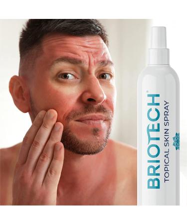 BRIOTECH Topical Skin Spray - Soothing HOCl Pure Hypochlorous for Face & Body - Support Irritations, Redness, Dry Skin, Athletic Itch - Natural Skincare - 128 Fl Oz - Buy Online on GoSupps.com