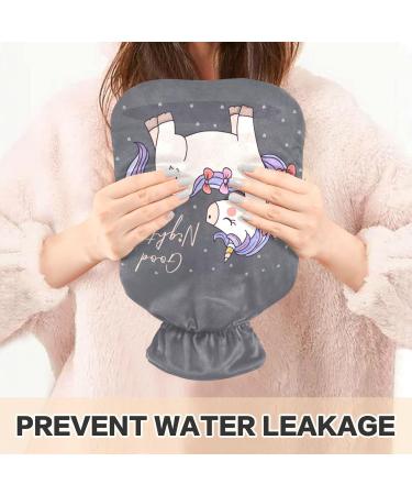 Naanle Unicorn Hot Water Bottle - 2L Transparent Bed Warmer for Pain Relief & Cold Therapy | Ideal for Hands & Feet - Buy Online on GoSupps.com