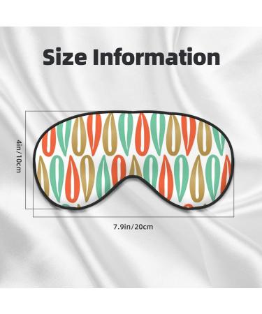 Mid-Century Modern Eye Mask | Adjustable Blackout Sleeping Mask for Men & Women | Sleep Aid Comfort - Buy Online on GoSupps.com