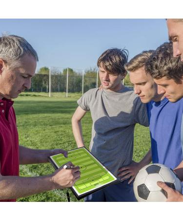 Soccer Coaching Board - Magnetic Clipboard for Football Training | Coach Gift with Writing Wipe Pen | Tactics & Strategies Tablet Board - Buy Online on GoSupps.com