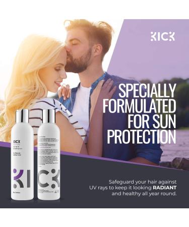 Kick Purple Shampoo for Blonde & Grey Hair - 8oz | Award-Winning Toning Formula to Neutralize Brassiness & Enhance Blonde Tones - Buy Online on GoSupps.com