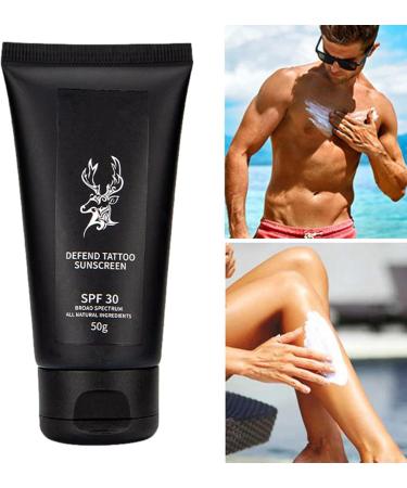 Tattoo Screen Sunscreen | 50g Sunscreen Lotion Prevents Fading Brightening and Moisturizing Aftercare - Buy Online on GoSupps.com