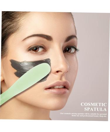 WOONEKY 10pcs Tool Stick Cosmetic Spatula Tool Cosmetic Spatulas Mini Reusable Mixer Pp re-usable 20.5x3x0.6cm Green - Buy Online on GoSupps.com